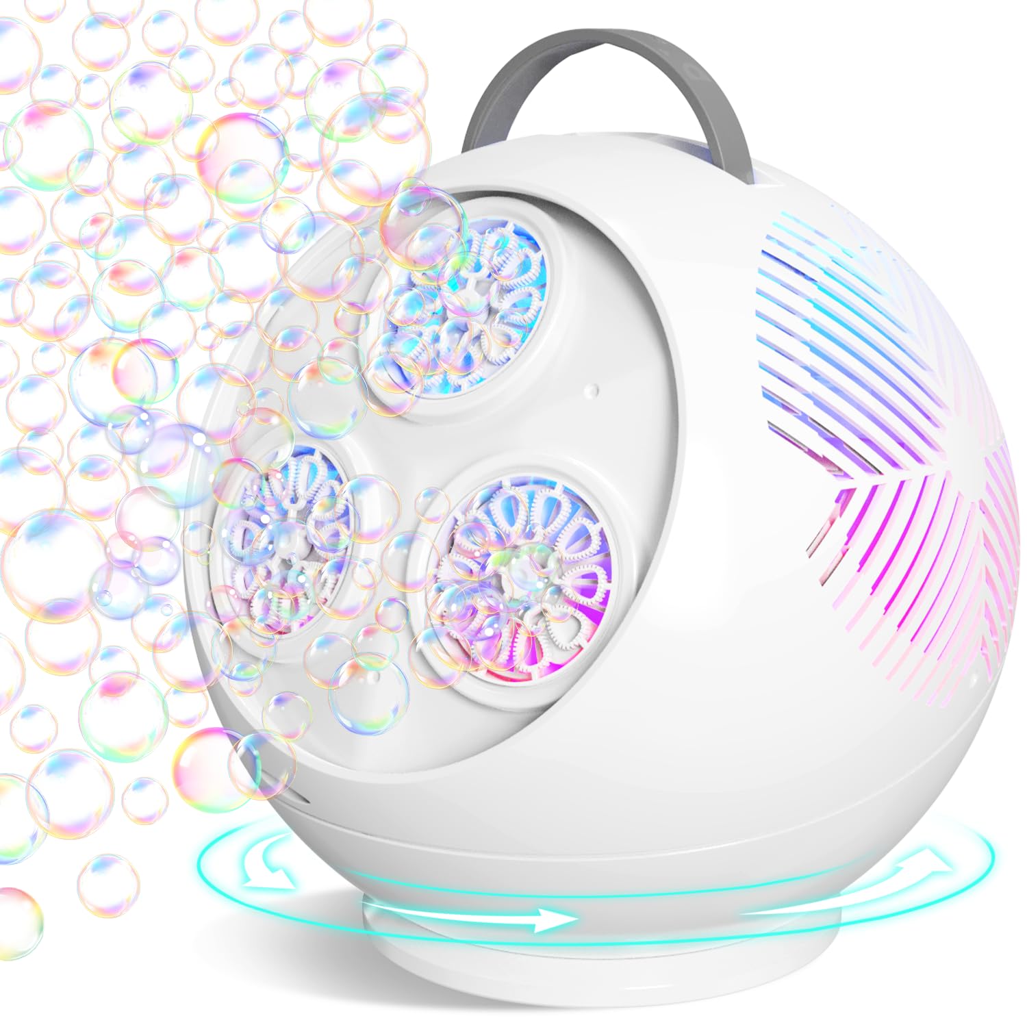 Amazon.com: IFLOVE Bubble Machine for Kids 3+-45°/360° Rotating